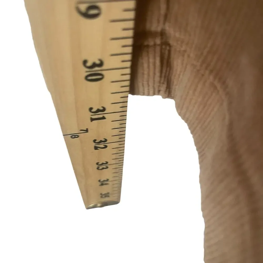L.L. Bean Women's Size 6 Tall Tan Corduroy Academia Fall Straight Leg Pants‎